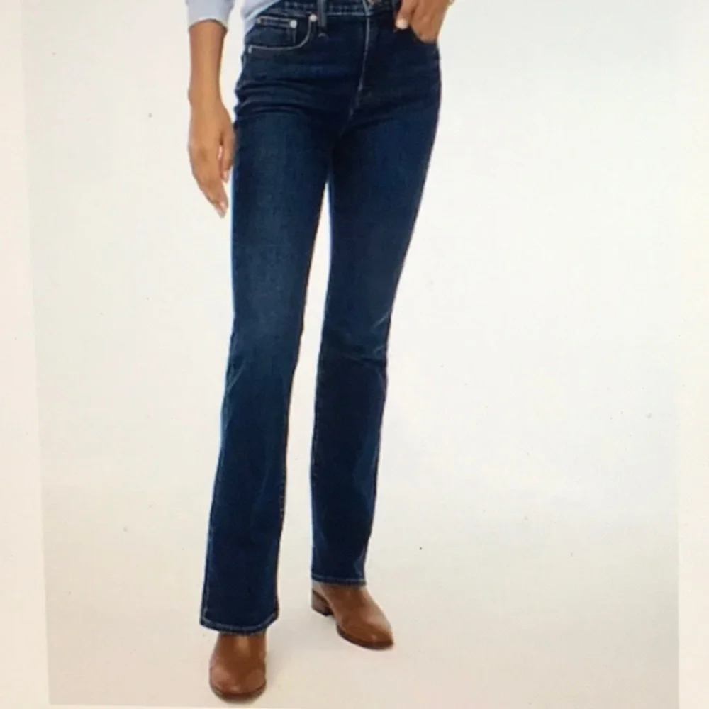 J Crew Boot Cut Jeans Dark Wash - Picture 2 of 8